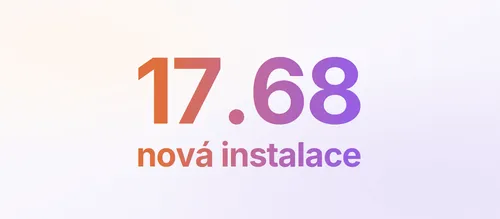 Aktualizace verze 17.68 – stáhněte si prosím instalaci znovu
